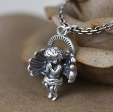 I05 kleiner Anhänger betender Engel Sterling Silber 925 