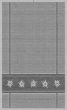 Waffeltuch "Edelweiß" schwarz