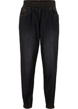 Neu Lässige Harems-Jeans mit Elastik-Bund Gr. 40 Black Stone Damen Baumwoll-Hose