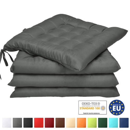 Sitzkissen 4er set stuhlkissen - sitzkissen,