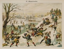 Winter Snowball Fight Sledding
