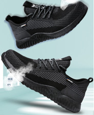 Leicht Herren Damen Arbeitsschuhe Sicherheitsschuhe Sneaker Volle Jahreszeiten