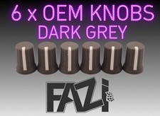 6 x DUNKELGRAU OEM KNÖPFE DJ
