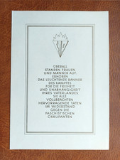 Gedenkblatt DDR - FIR -