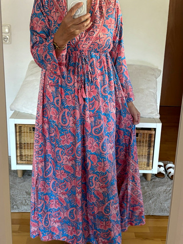 Seiden maxikleid damen - seiden,