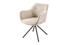 Drehstuhl ohne Rollen Samt in