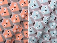 Stoff Eulen,  2 Farben *