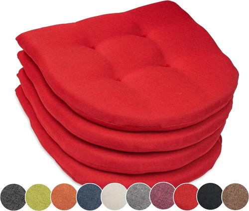 4er set stuhlkissen 40x40x5cm - 4er,