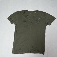 Herrlicher Herren T-Shirt Gr. XL Army NEU / SM862