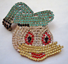Strass Brosche -- Donald Duck