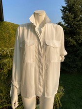 MARIO ROSELLA feine elegante luftig & leichte Damen Bluse - Gr. 42 in Weiß