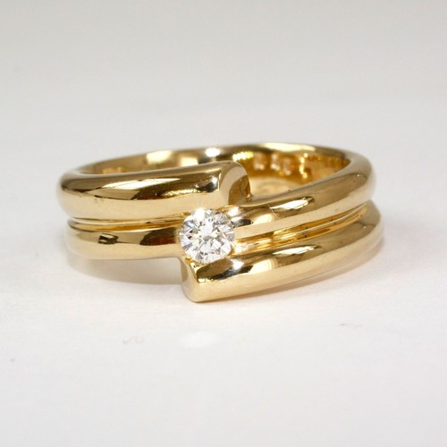 Massiver ring 585 gelbgold - massiver,