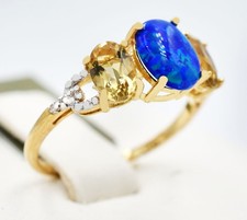 Echter blauer opal - 1,06, kt