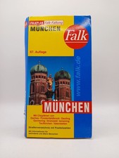 Falkplan Falk-Faltung München mit Ortsteilen von Dachau, Fürstenfeldbruck, Garch