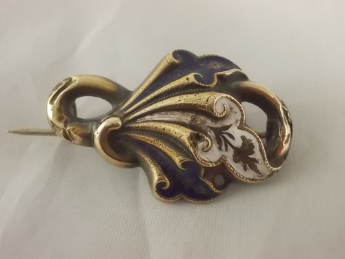 Antike schaumgold brosche mit - antike,