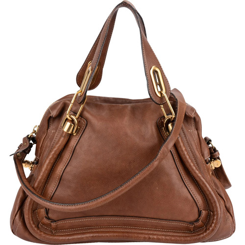 Chloé brown leather paraty - chloé,