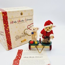 Steiff 037702 Rolly Drolly Ziehwagen limitiert 1500 aus 2004 Mohair