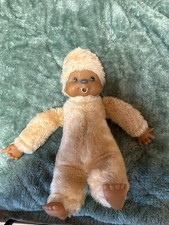 Monchichi Alt Stofftier Plüschtier Puppe Kuscheltier