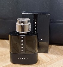 prada black parfum herren leerer Flacon