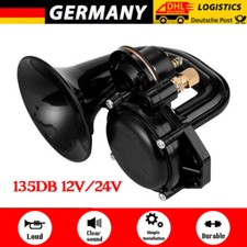 135DB 12V/24V Elektrisch- Hupe Lufthorn Laut Horn Auto Fanfare LKW Drucklufthupe