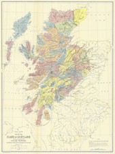 1899 Clans of Scotland Map