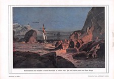 Weihnachtsfeier Uboot Mannschaft - Claus Bergen - 1WK Kunstdruck - 1916 ~21x31cm