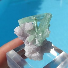 Mineralien TORMALIN ELBAIT "PARAIBA" Auf Matrix Afghanistan