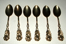 6 Esspressolöffel - 24 Karat vergoldet  - 10 cm - Schweden - Nachlassauflösung