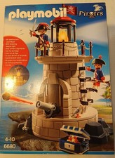 Playmobil 6680 LEUCHTTURM GARDE FESTUNG v.`14 zu LED Franzose Pirat OVP NEU RAR
