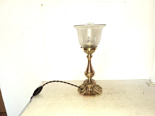 Messingguss tischlampe - messingguss,