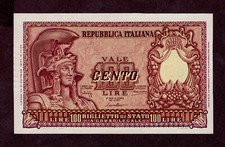 ITALIEN 100 LIRE Banknote 1951
