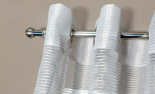 Gardinenstange Edelstahl Optik 20 mm Colombes 1-läufig ab 100-400 cm (1226)