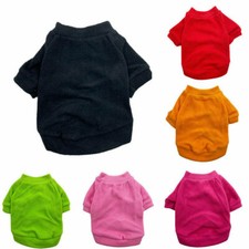 Warm Hunde Mantel Fleece Winter Kleidung French Bulldog Chihuahua Pet Jacke UK /