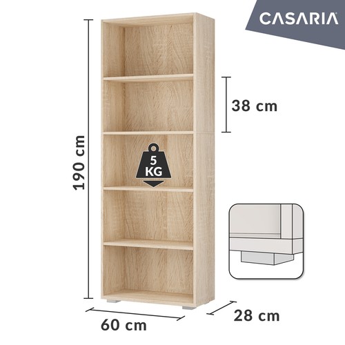 Casaria bücherregal - casaria®,