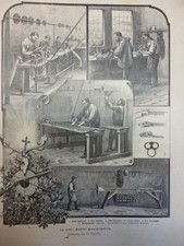 Orig. Holzstich - Waffen /