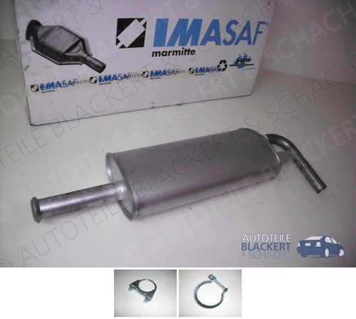 Imasaf auspuff mitteltopf - auspuff,