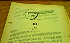 Typen Tips Werkstattinformation Reparaturanleitung  Jeep