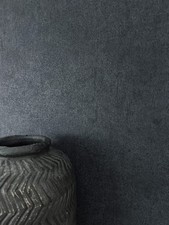 Tapete Vliestapete Schwarz Beton Unifarbe Struktur Universal Einfarbig