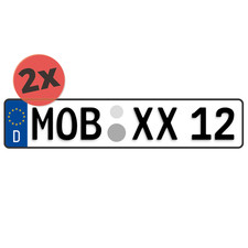 2x Auto/KFZ Euro Kennzeichen |