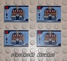 Lego 4 x Fliese / Fliesen 2x3