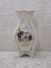 DDR Design Unterweissbach Porzellan Vase Rokoko Szene - Vintage - 19 cm