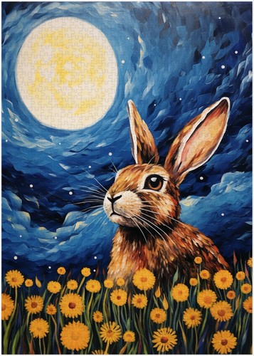 Sternennacht hase puzzle - hase,