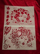 Wandschablonen-Textilschablone