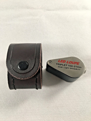Juwelier metall led lupe 10x - metall,