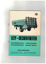 Alte Betriebsanleitung : Lely-Dechentreiter - Ersatzteilliste Stalldungstreuer