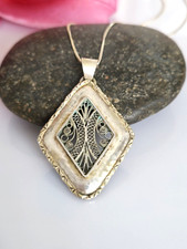 Wunderschöner antiker Anhänger Silber 800, Meistermarke F. Koch, Kette 800