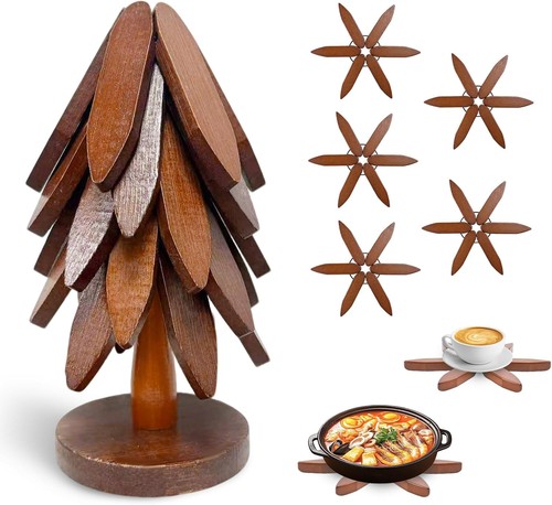 Untersetzer holz set - untersetzer,