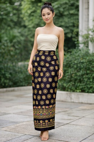 Ungenähter malaysischer batik - malaysischer,