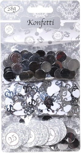 Silber konfetti - silber,