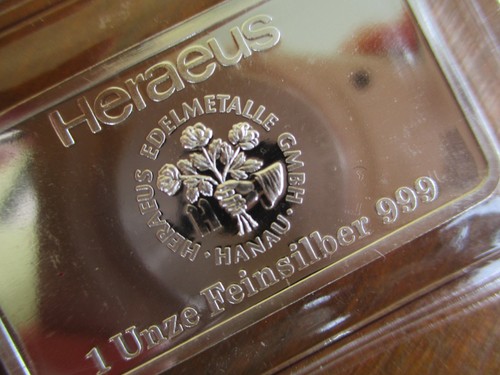 Unze silberbarren heraeus - silberbarren,